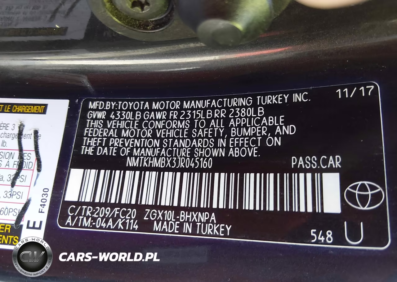 2018 Toyota C-Hr Xle Premium VIN:NMTKHMBX3JR045160 - 9