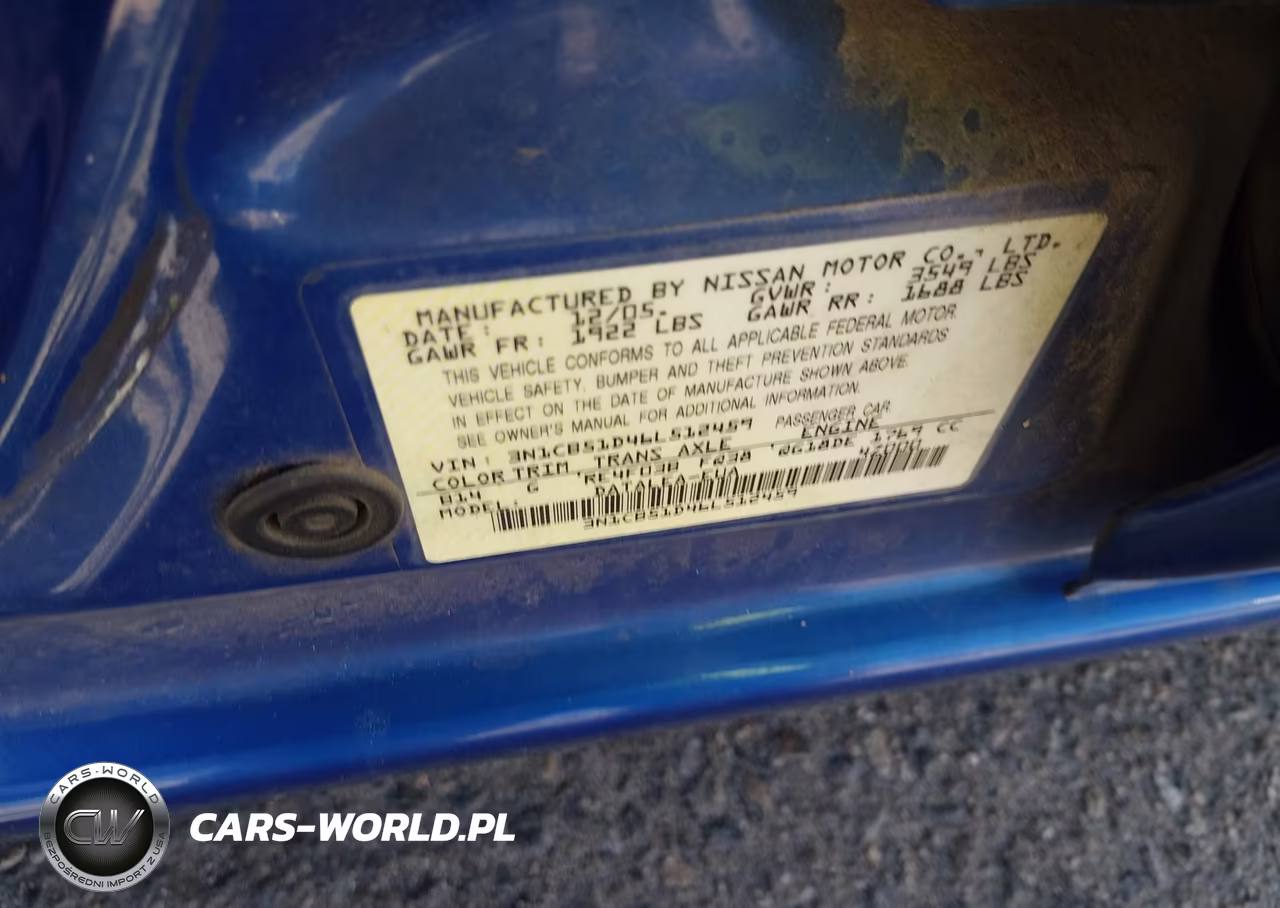 2006 Nissan Sentra 1.8S VIN:3N1CB51D46L512459 - 9