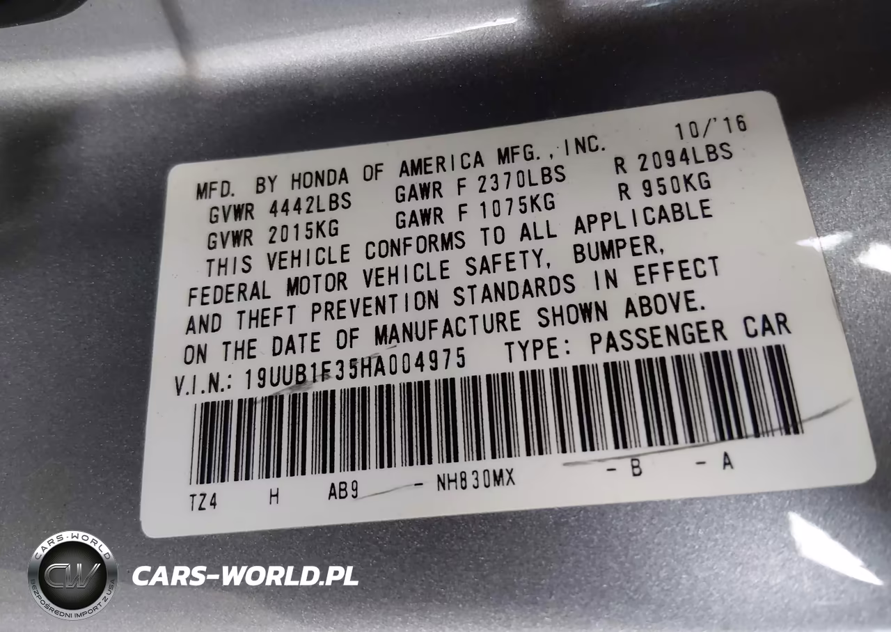 2017 Acura Tlx VIN:19UUB1F35HA004975 - 9