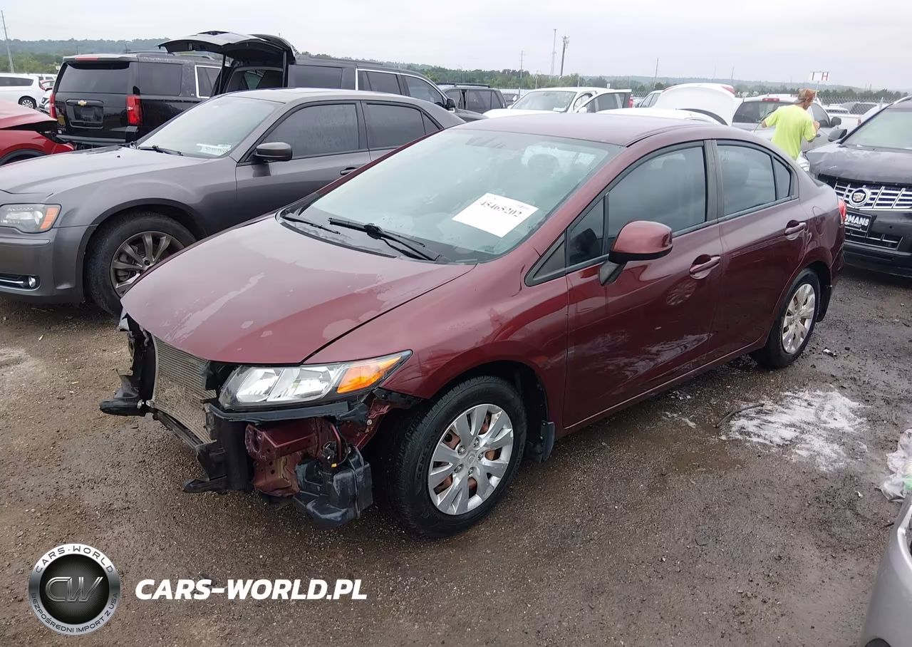 2012 Honda Civic Lx VIN:2HGFB2F57CH503304 - 2