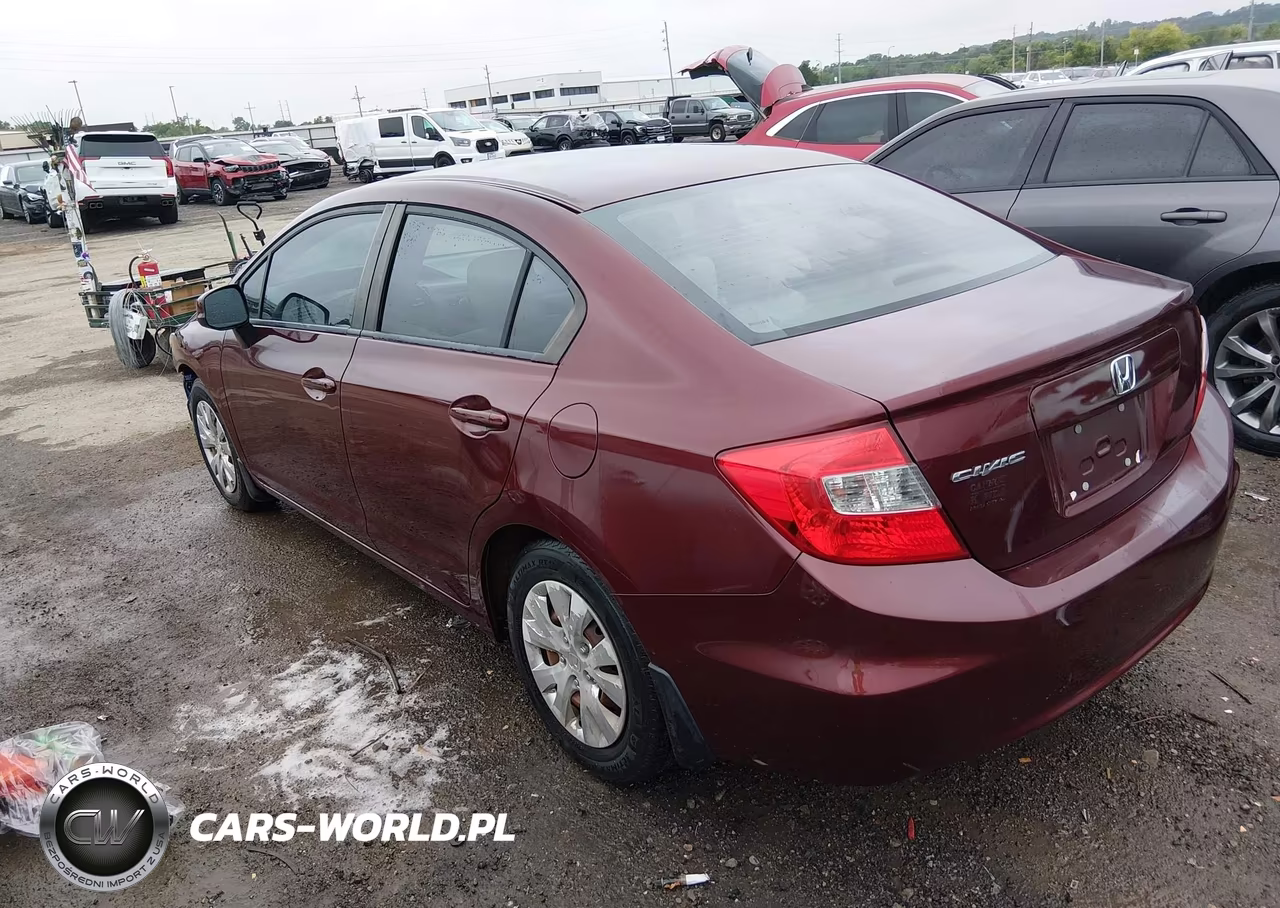 2012 Honda Civic Lx VIN:2HGFB2F57CH503304 - 3