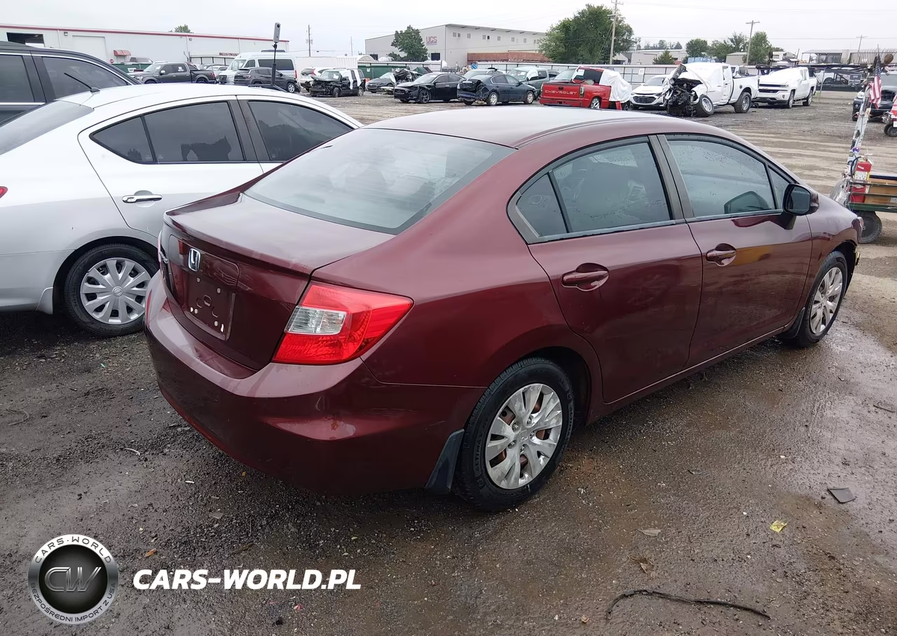 2012 Honda Civic Lx VIN:2HGFB2F57CH503304 - 4