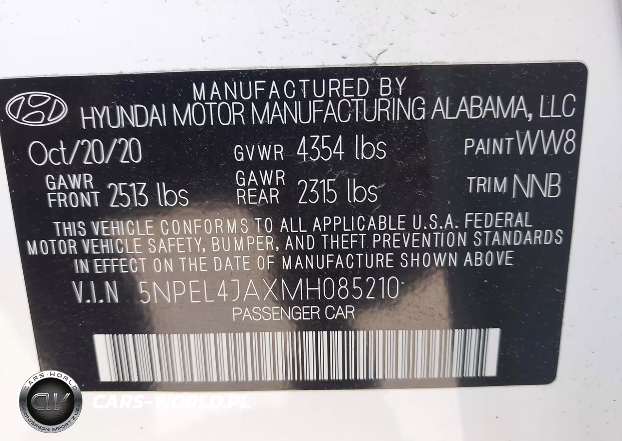 2021 Hyundai Sonata Sel VIN:5NPEL4JAXMH085210 - 9