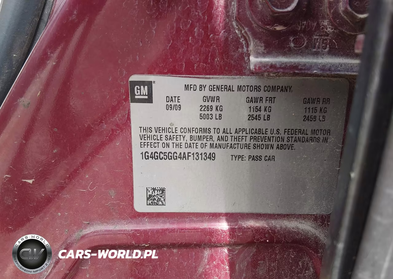 2010 Buick Lacrosse Cxl VIN:1G4GC5GG4AF131349 - 9