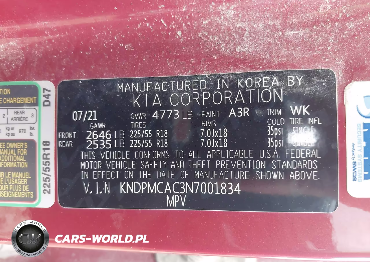 2022 Kia Sportage Lx VIN:KNDPMCAC3N7001834 - 9