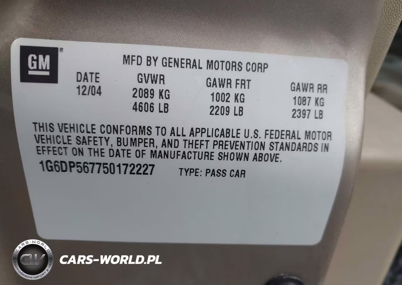 2005 Cadillac Cts Base W-1Sb-1Sc VIN:1G6DP567750172227 - 9