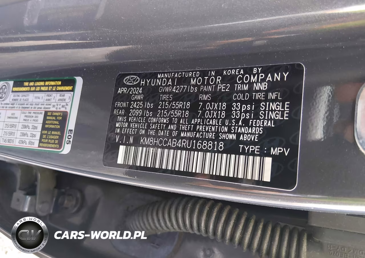 2024 Hyundai Kona Sel VIN:KM8HCCAB4RU168818 - 9