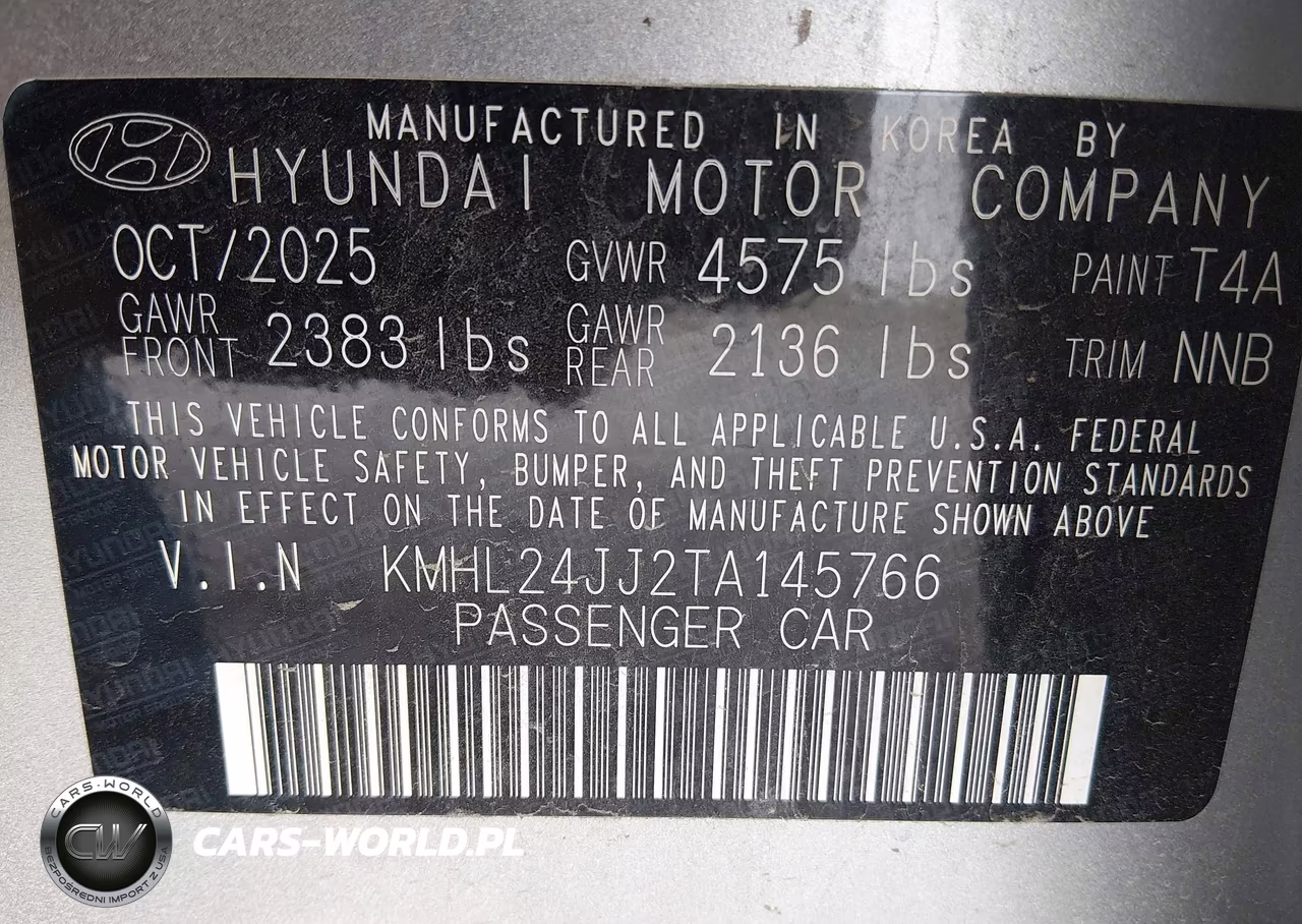 2026 Hyundai Sonata Hybrid Blue VIN:KMHL24JJ2TA145766 - 9