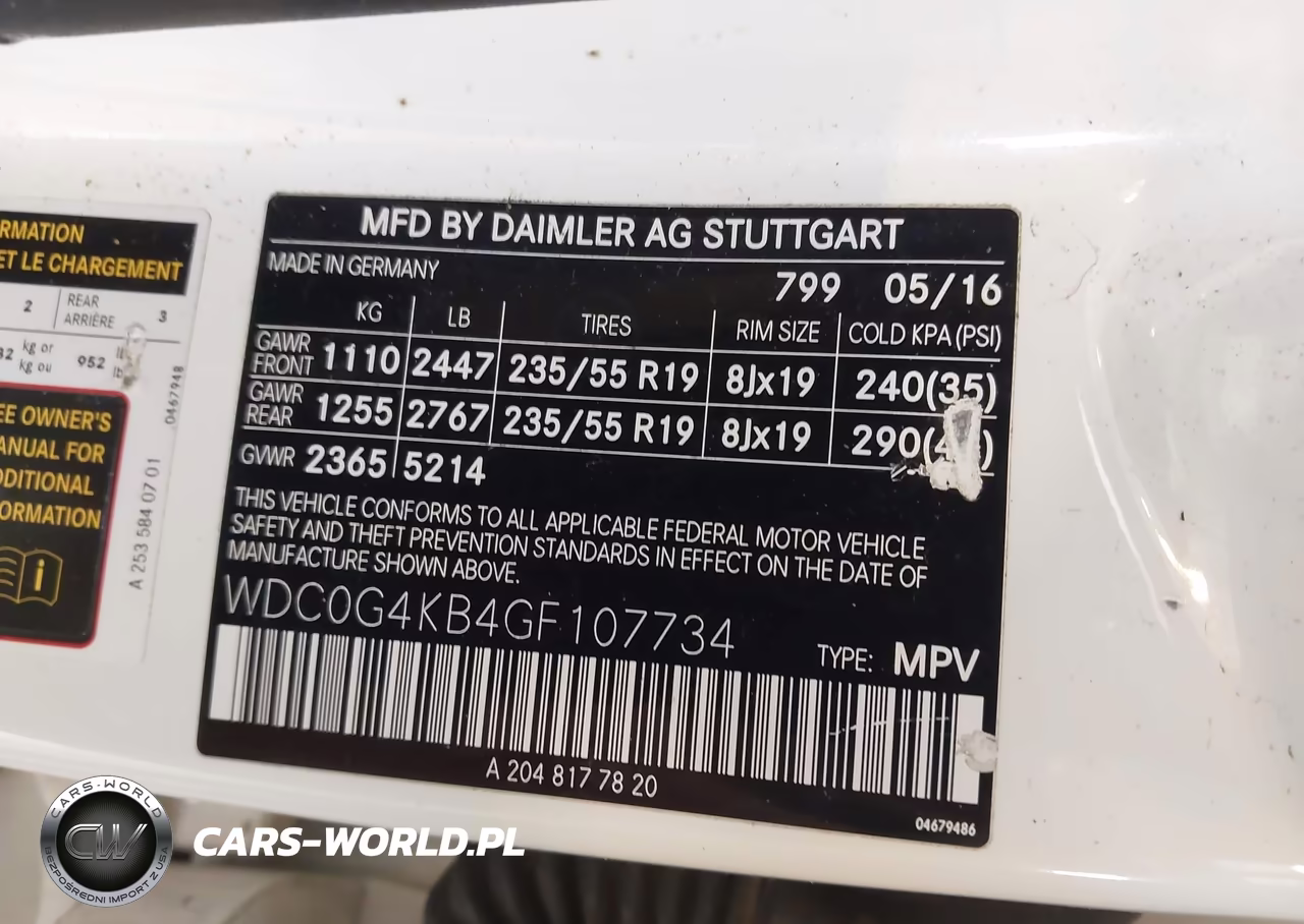 2016 Mercedes-Benz Glc 300 4Matic VIN:WDC0G4KB4GF107734 - 9