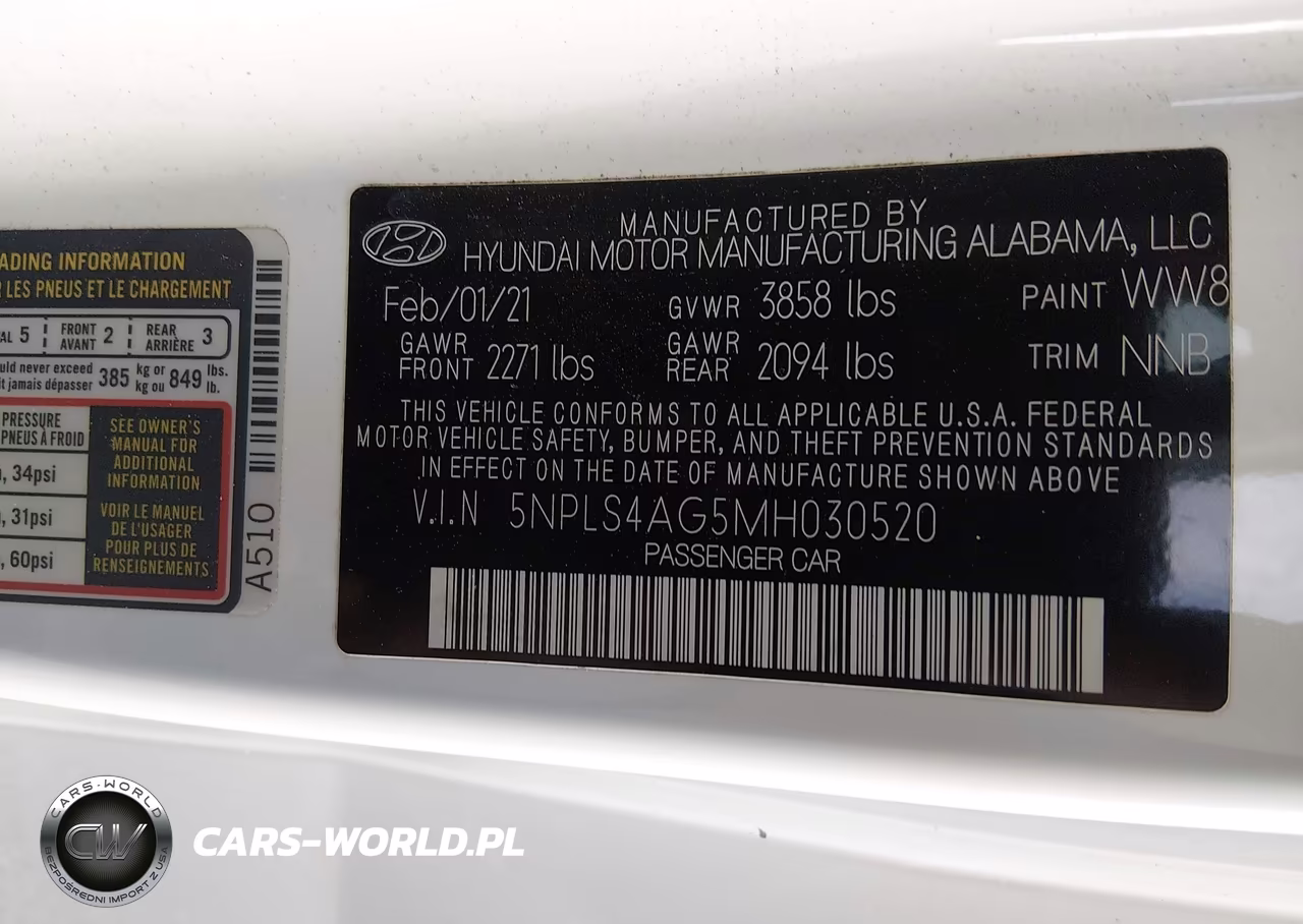 2021 Hyundai Elantra Sel VIN:5NPLS4AG5MH030520 - 9