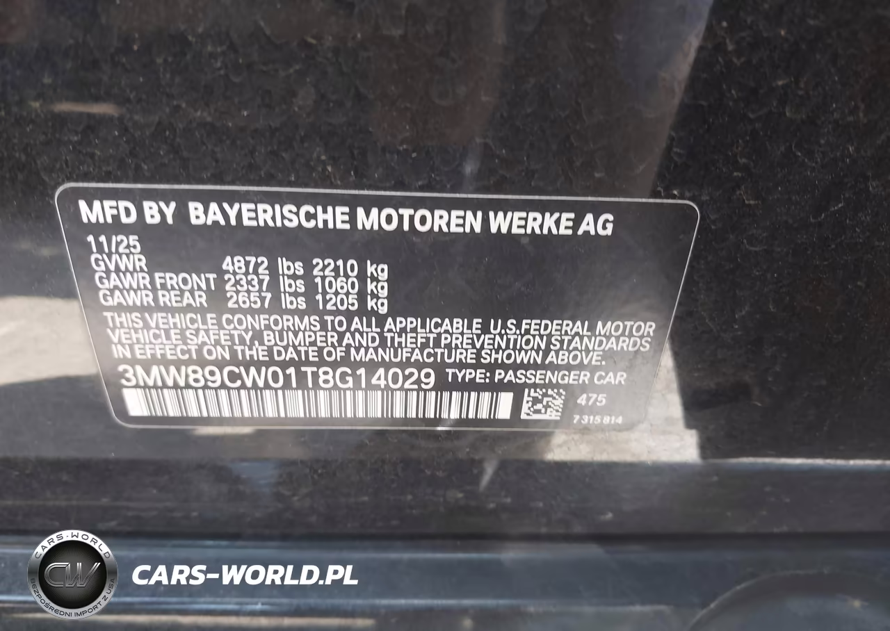 2026 BMW 330I xDrive Na VIN:3MW89CW01T8G14029 - 9