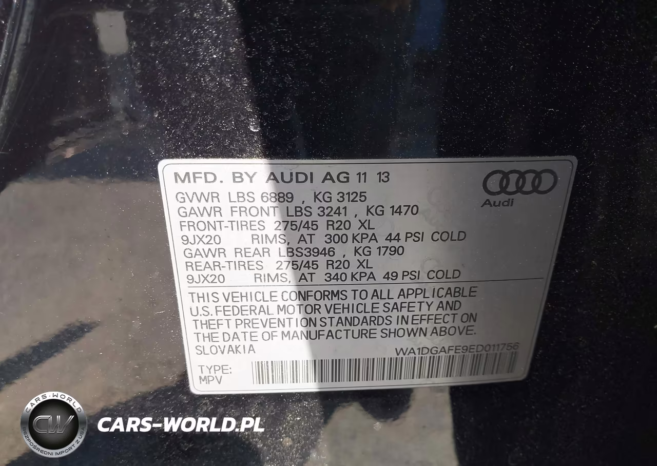 2014 Audi Q7 3.0T S Line Prestige VIN:WA1DGAFE9ED011756 - 9