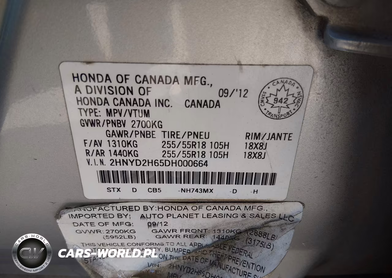 2013 Acura Mdx Advance Package VIN:2HNYD2H65DH000664 - 9