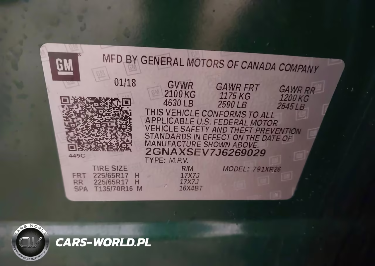 2018 Chevrolet Equinox Lt VIN:2GNAXSEV7J6269029 - 9