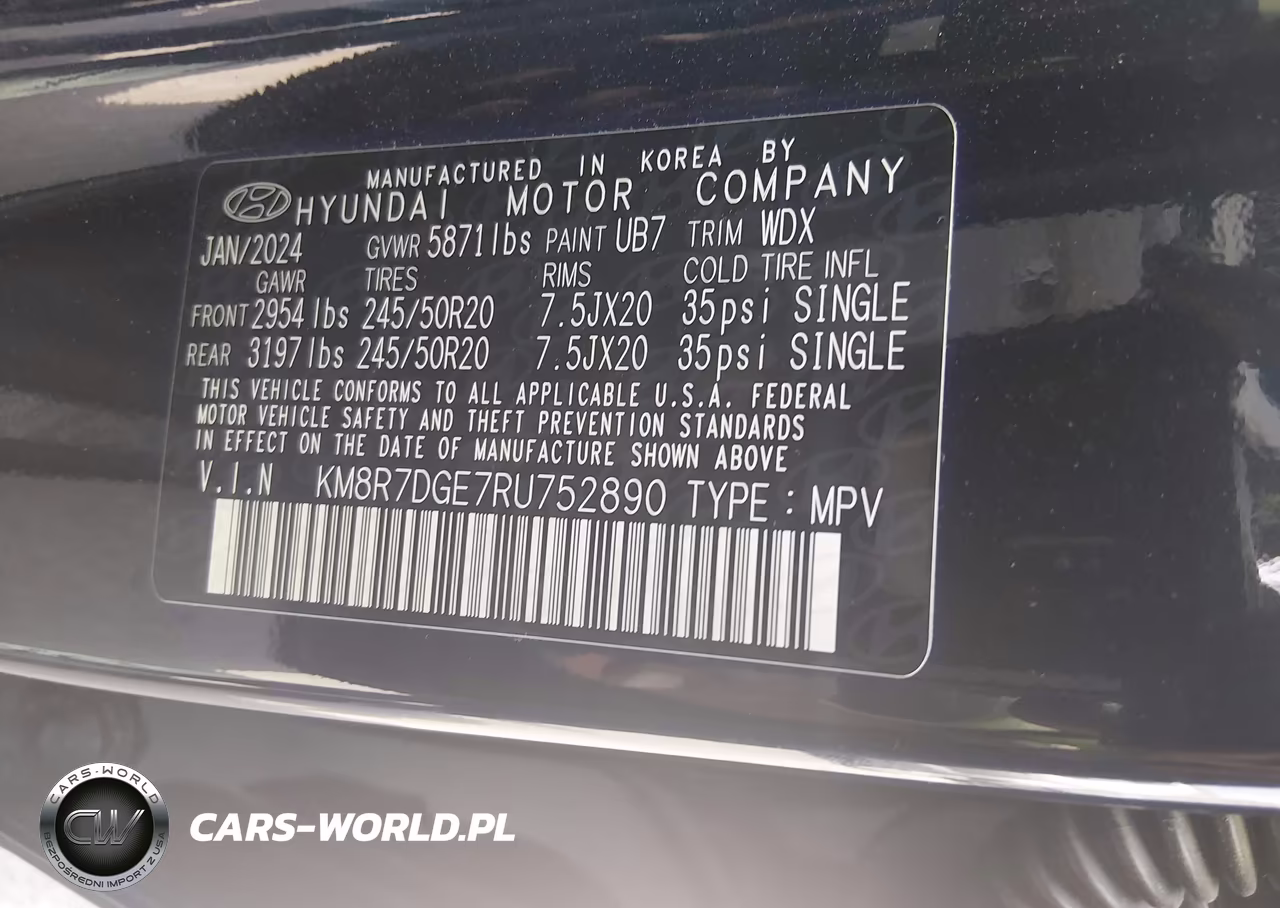 2024 Hyundai Palisade Calligraphy VIN:KM8R7DGE7RU752890 - 9