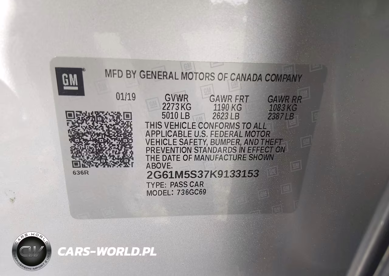 2019 Cadillac Xts Luxury VIN:2G61M5S37K9133153 - 9
