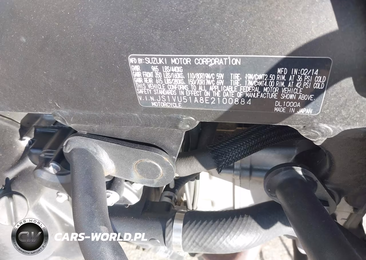 2014 Suzuki Dl1000 VIN:JS1VU51A8E2100884 - 10