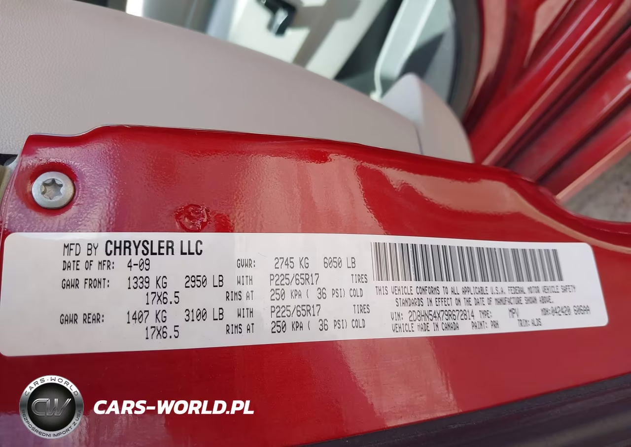 2009 Dodge Grand Caravan Sxt VIN:2D8HN54X79R672814 - 9