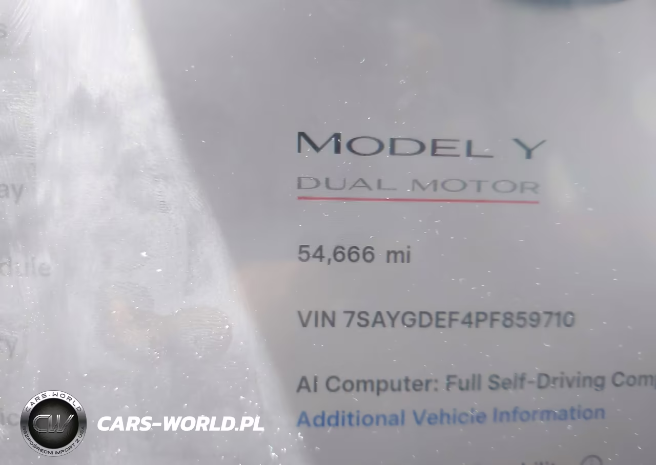 2023 Tesla Model Y Performance Dual Motor All-Wheel Drive VIN:7SAYGDEF4PF859710 - 15