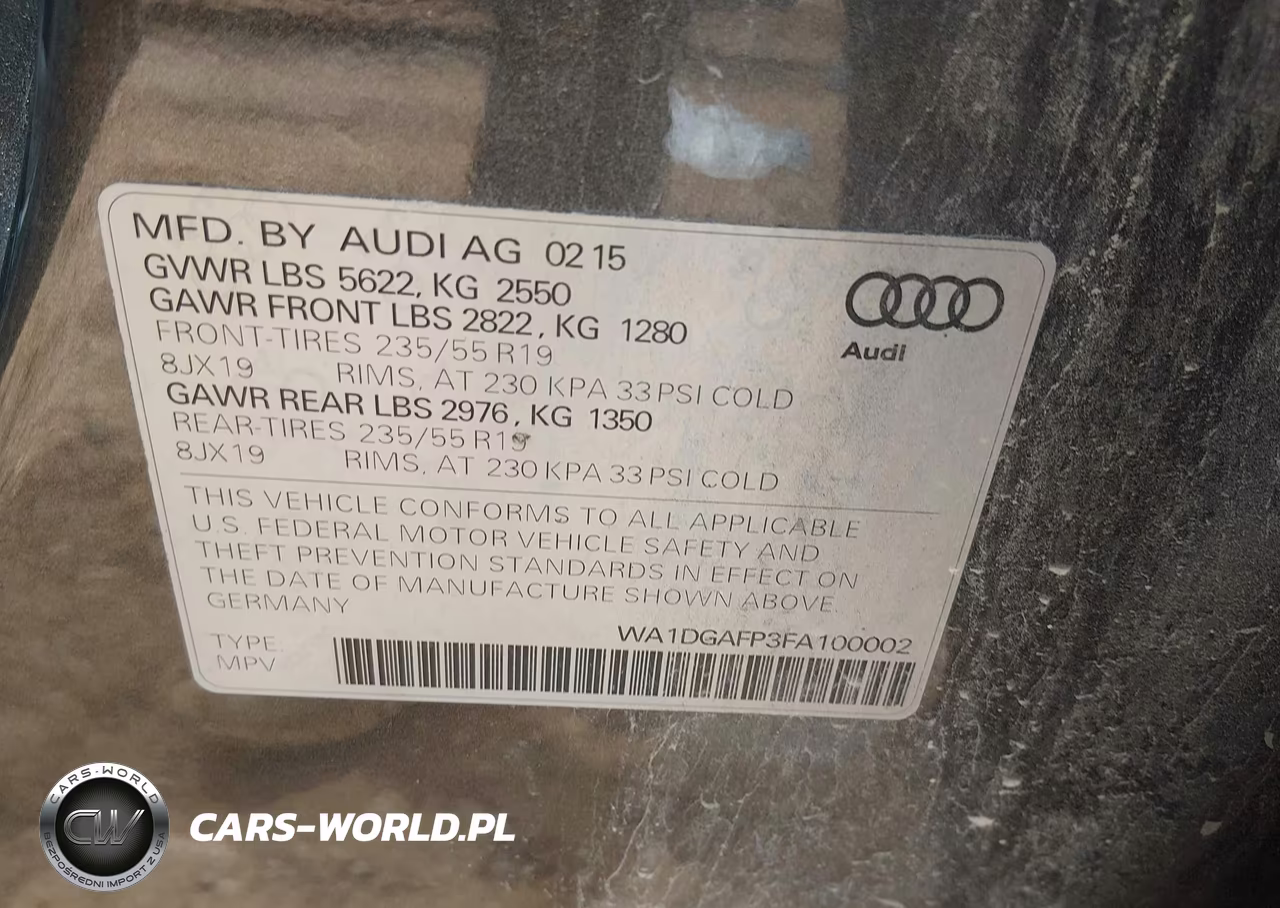 2015 Audi Q5 3.0T Premium Plus VIN:WA1DGAFP3FA100002 - 9