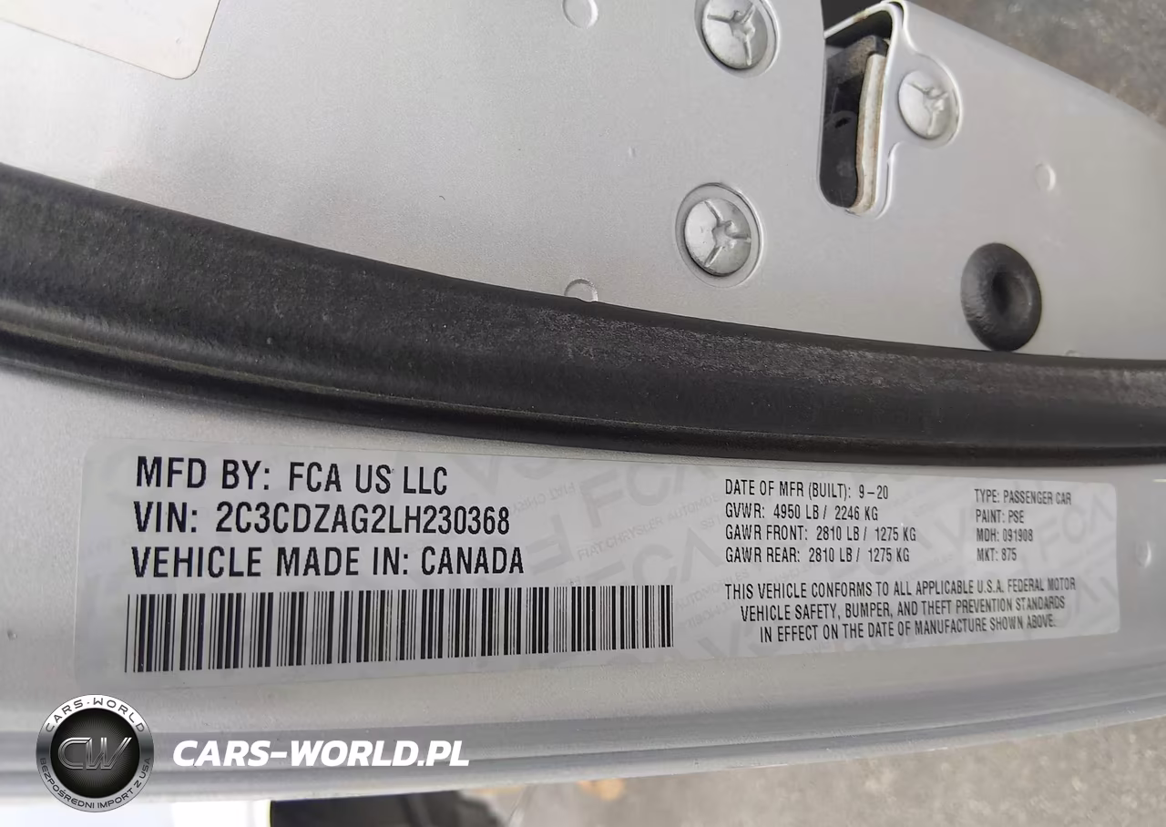 2020 Dodge Challenger Sxt VIN:2C3CDZAG2LH230368 - 9