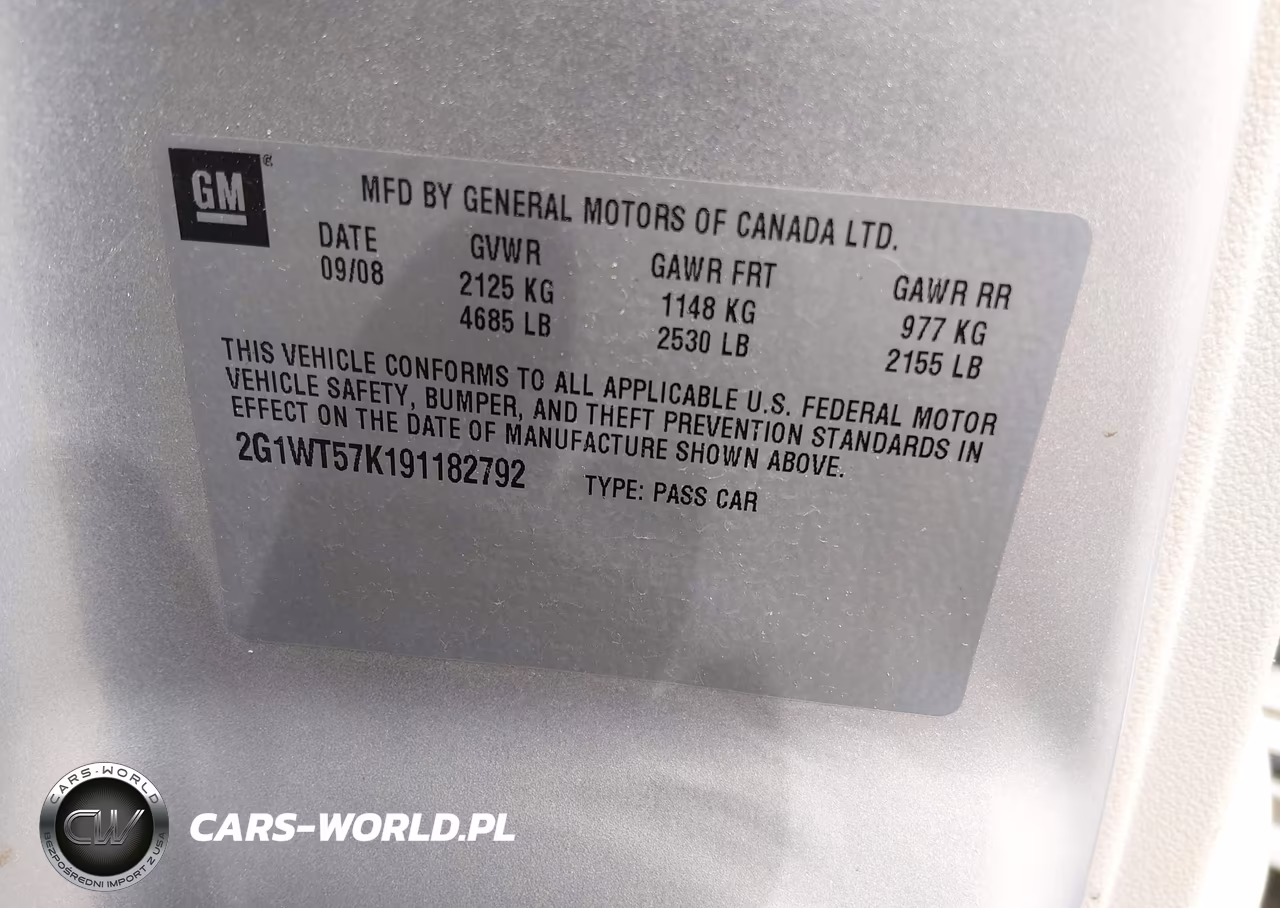 2009 Chevrolet Impala Lt VIN:2G1WT57K191182792 - 9