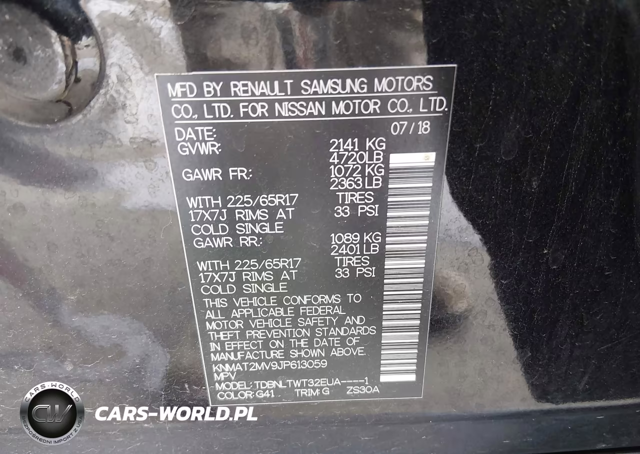 2018 Nissan Rogue Sv VIN:KNMAT2MV9JP613059 - 9