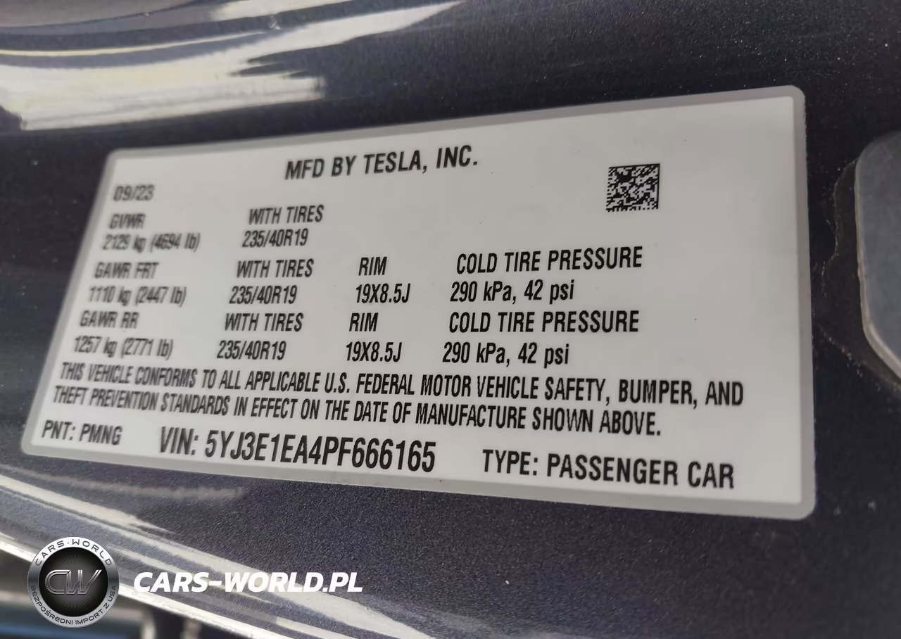 2023 Tesla Model 3 Rear-Wheel Drive VIN:5YJ3E1EA4PF666165 - 9