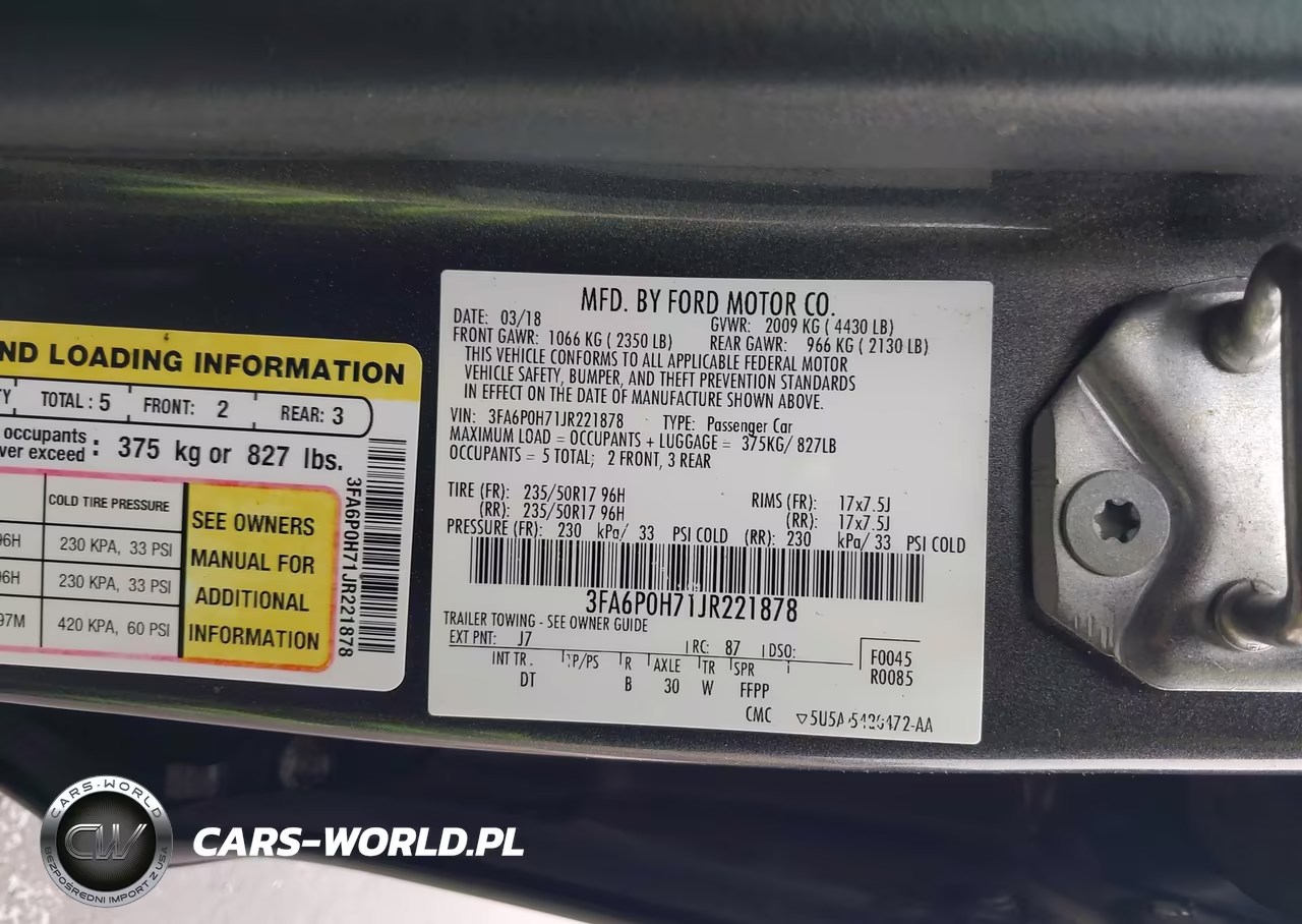 2018 Ford Fusion Se VIN:3FA6P0H71JR221878 - 9