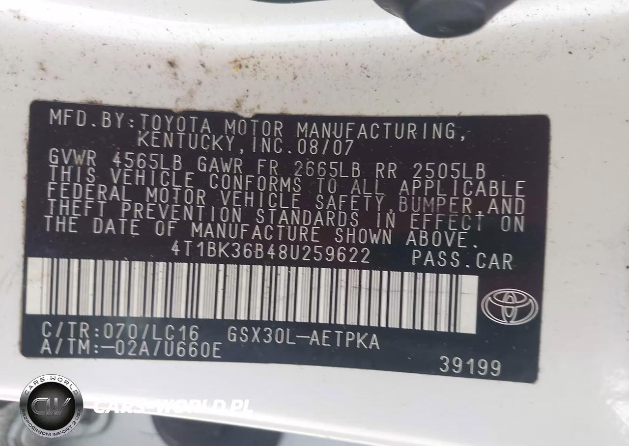 2008 Toyota Avalon Limited VIN:4T1BK36B48U259622 - 9