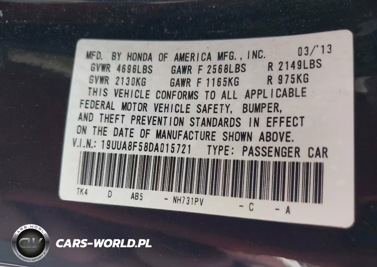 2013 Acura Tl 3.5 VIN:19UUA8F58DA015721 - 9