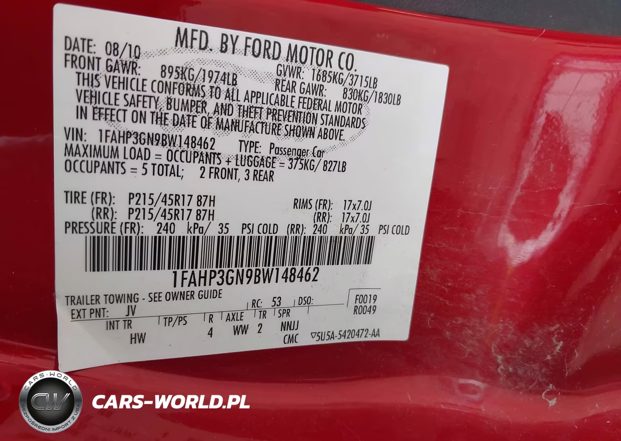 2011 Ford Focus Ses VIN:1FAHP3GN9BW148462 - 9