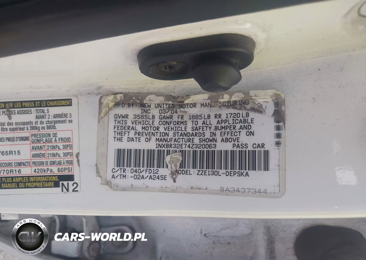 2004 Toyota Corolla S VIN:1NXBR32E74Z320063 - 9