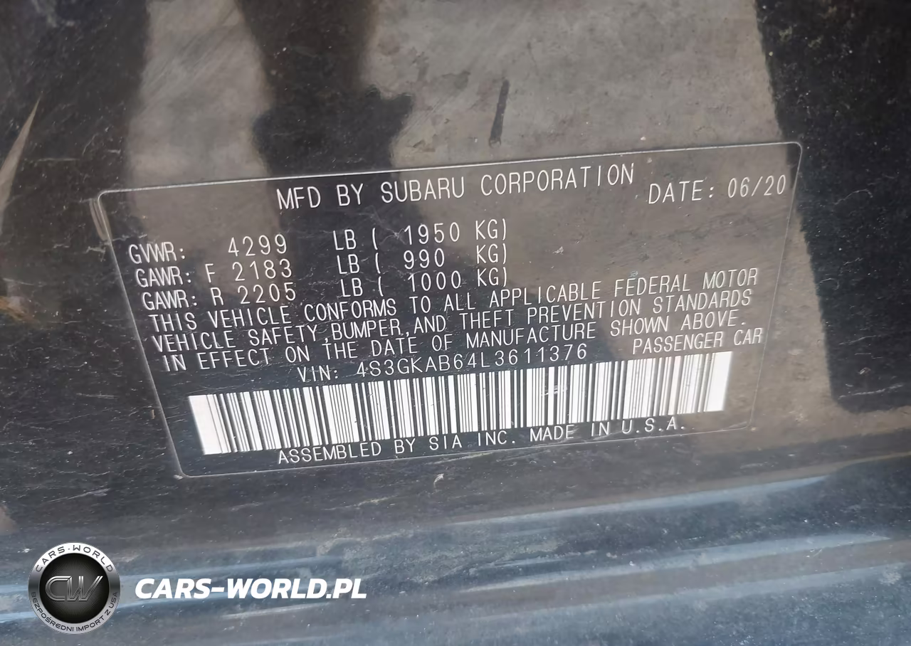 2020 Subaru Impreza Sedan VIN:4S3GKAB64L3611376 - 9