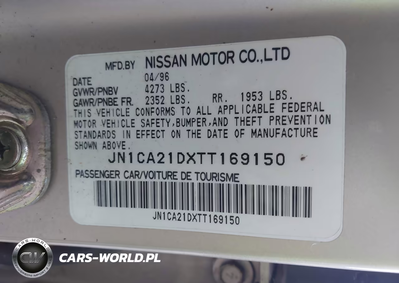 1996 Nissan Maxima Gle-Gxe-Se VIN:JN1CA21DXTT169150 - 9