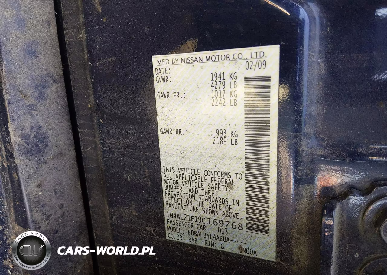 2009 Nissan Altima 2.5 S VIN:1N4AL21E19C169768 - 9