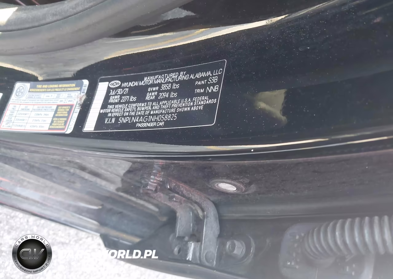2022 Hyundai Elantra Sel VIN:5NPLN4AG1NH058825 - 9