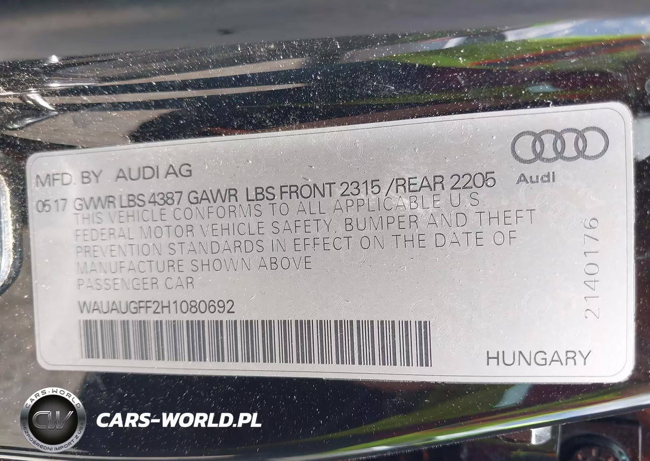 2017 Audi A3 Premium VIN:WAUAUGFF2H1080692 - 9