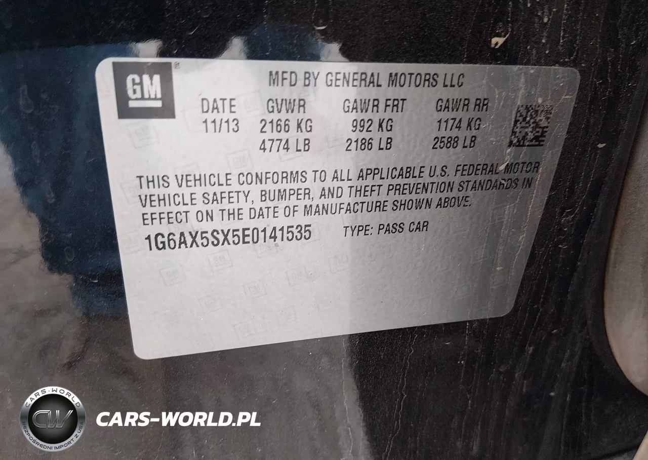 2014 Cadillac Cts Luxury VIN:1G6AX5SX5E0141535 - 9