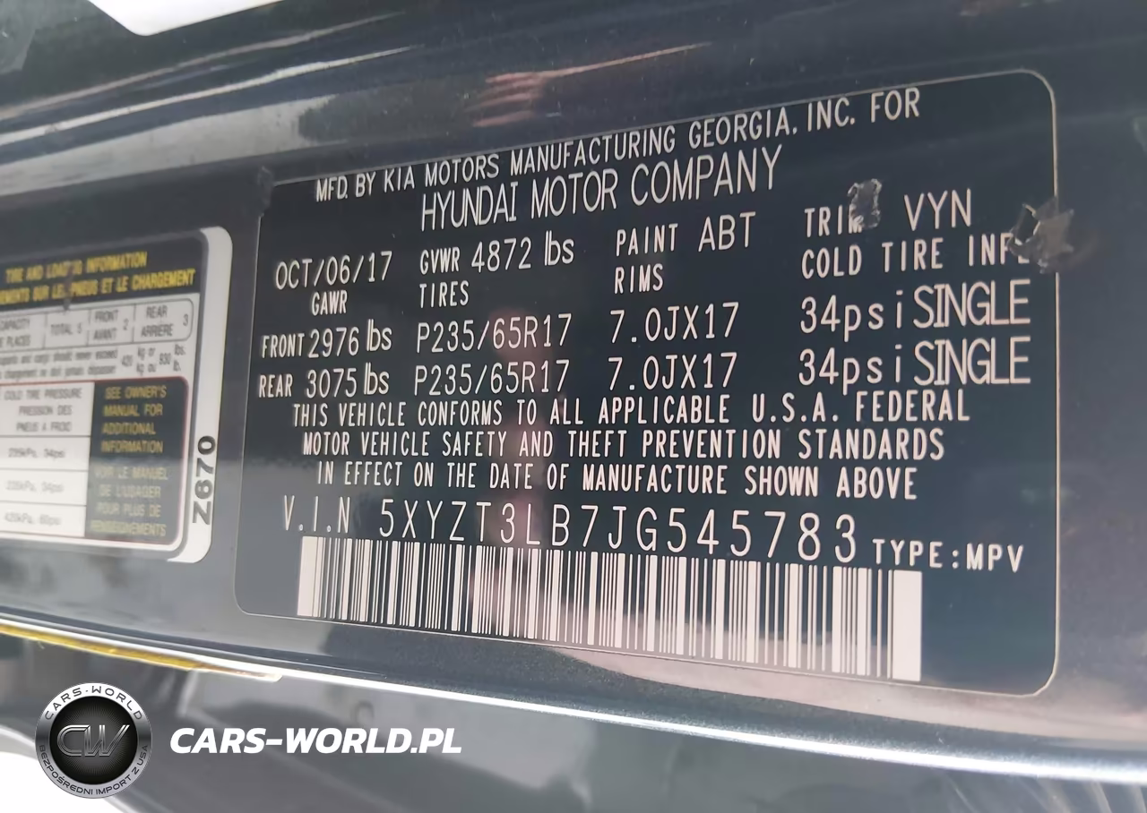 2018 Hyundai Santa Fe Sport 2.4L VIN:5XYZT3LB7JG545783 - 9