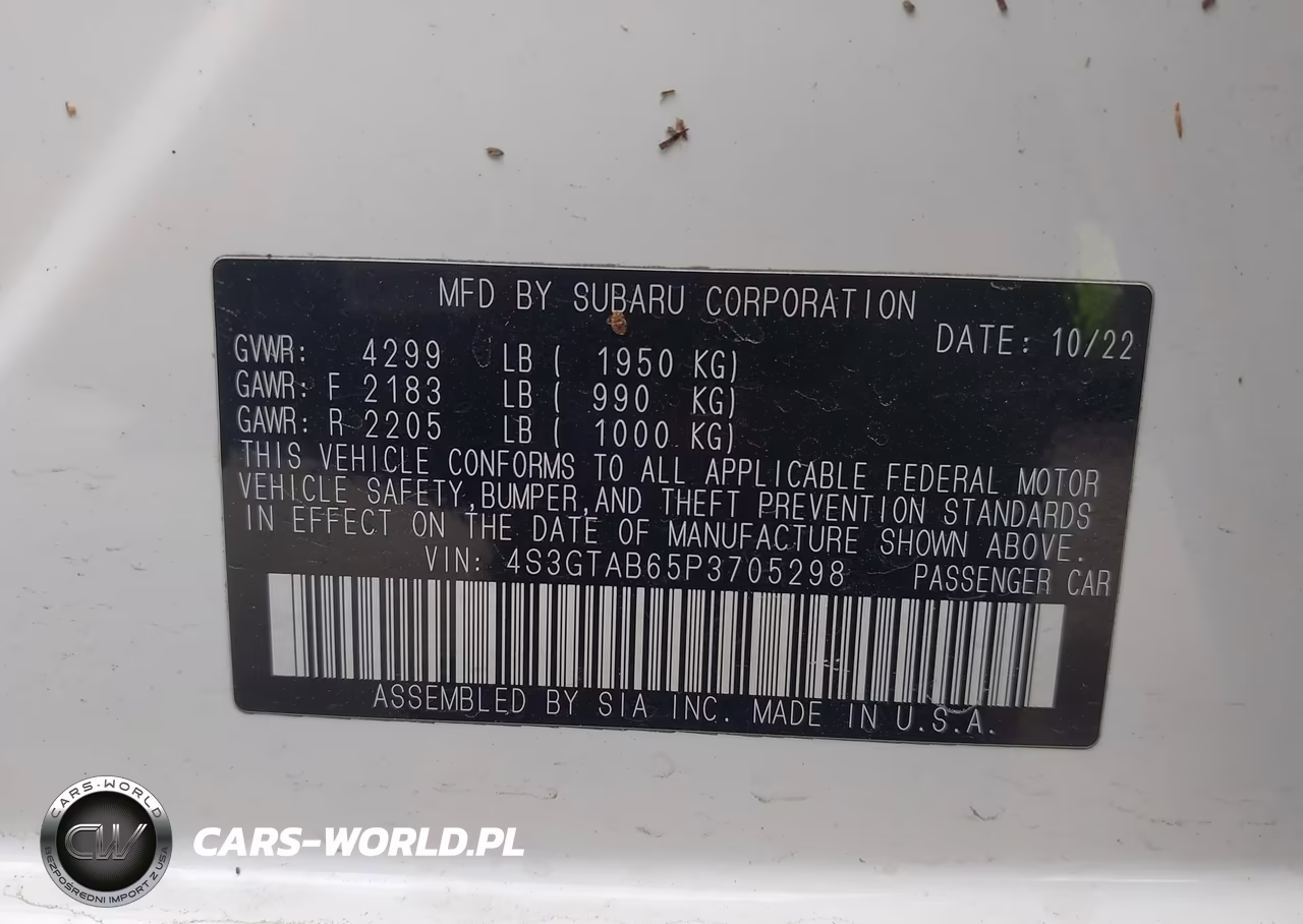 2023 Subaru Impreza Base 5-Door VIN:4S3GTAB65P3705298 - 9