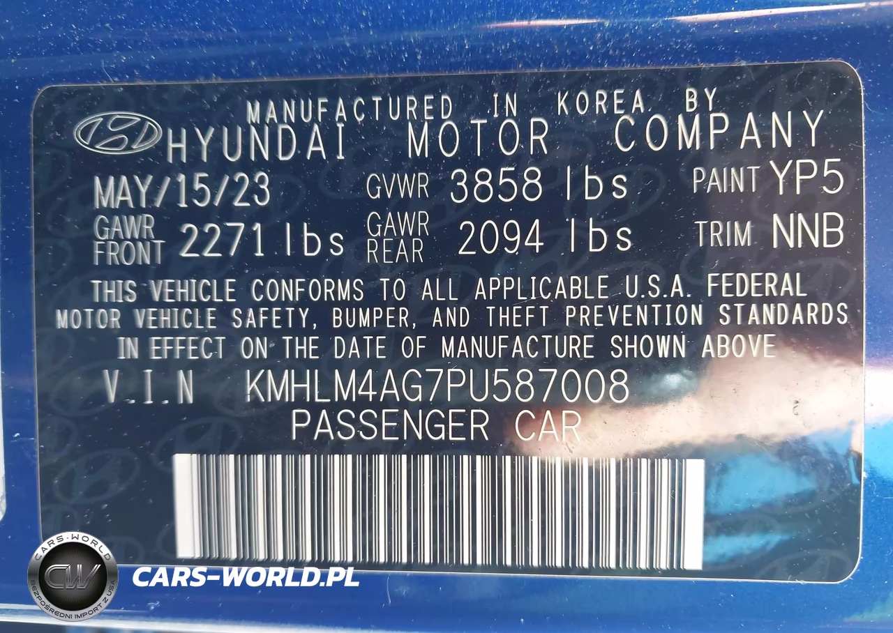 2023 Hyundai Elantra Sel VIN:KMHLM4AG7PU587008 - 9