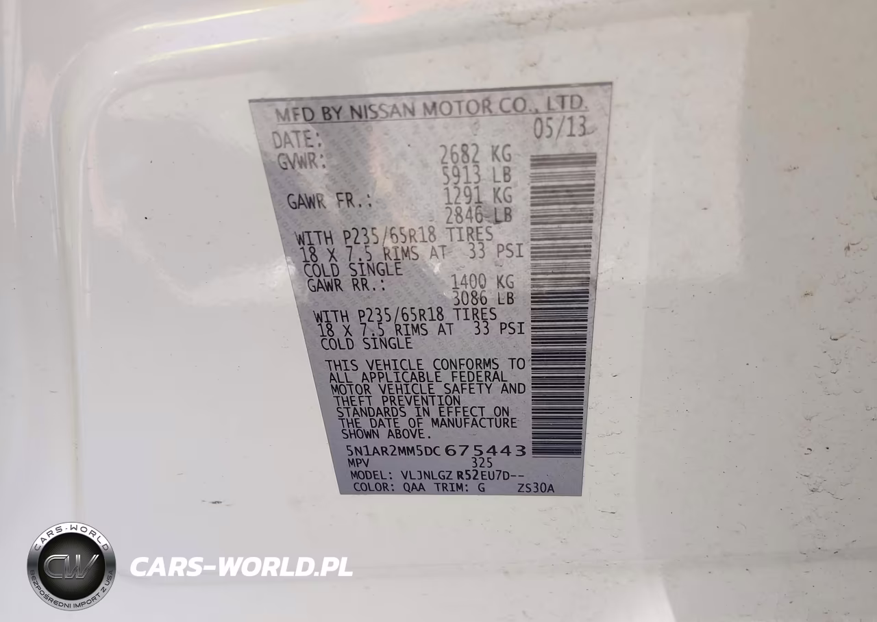 2013 Nissan Pathfinder Sl VIN:5N1AR2MM5DC675443 - 9