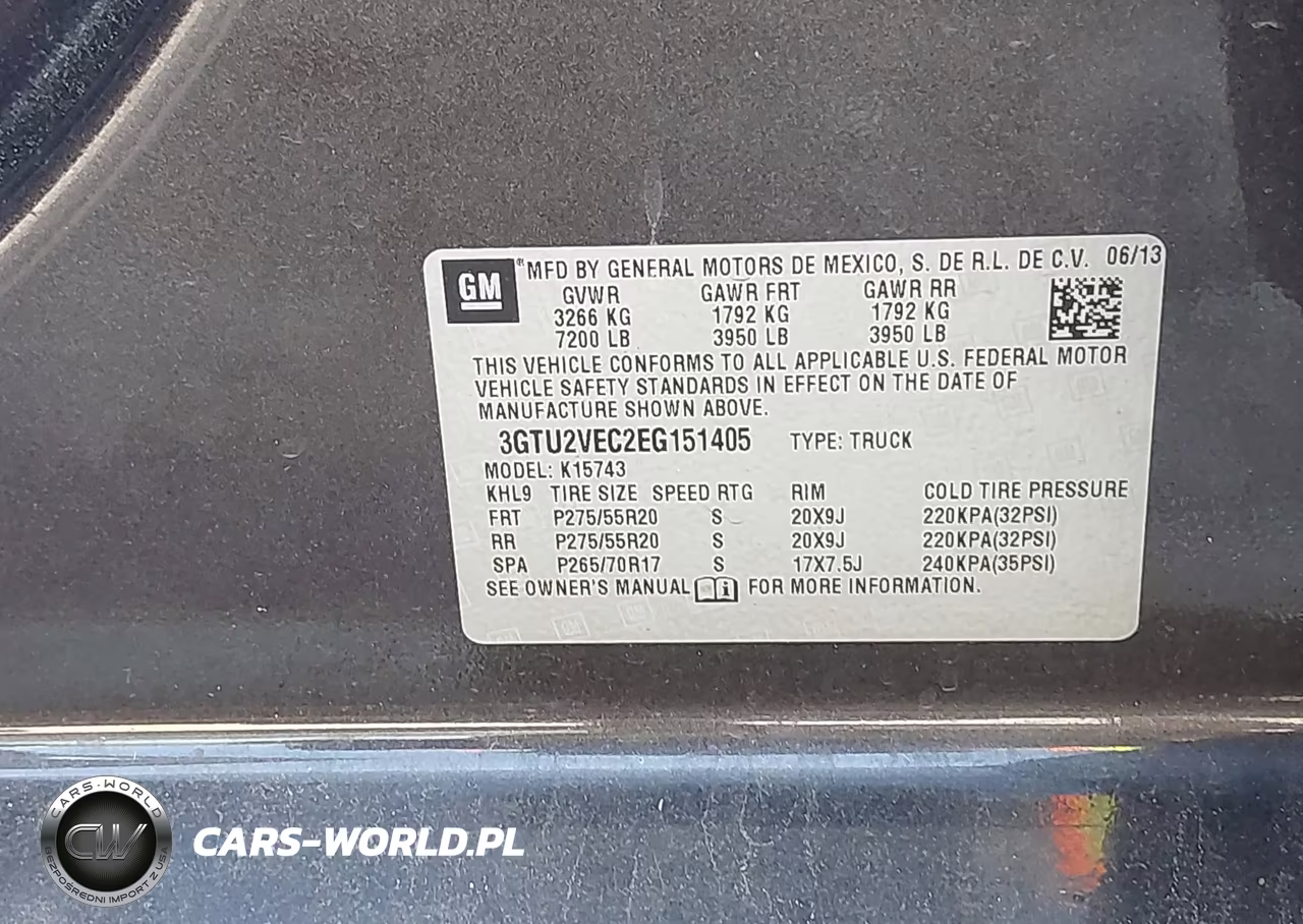 2014 GMC Sierra 1500 Slt VIN:3GTU2VEC2EG151405 - 9