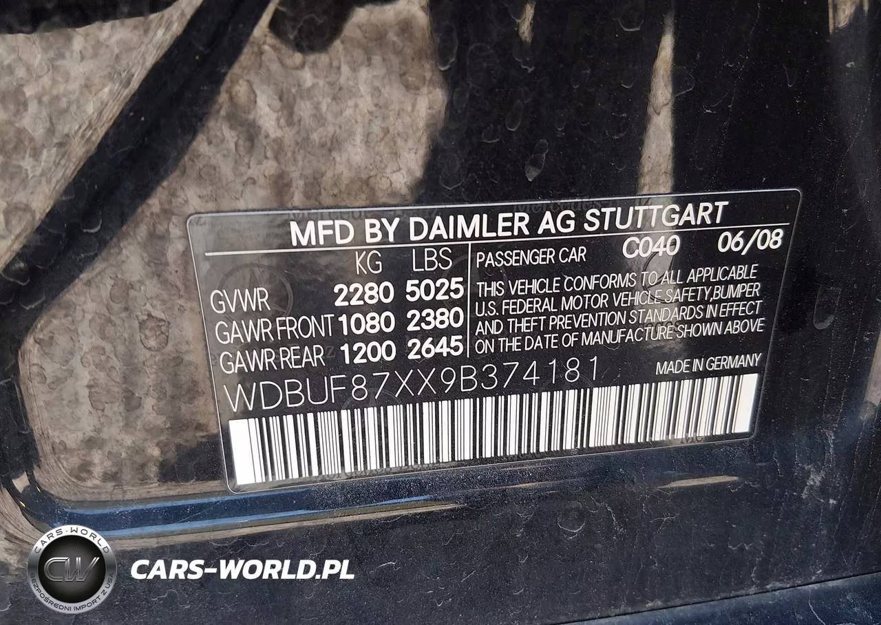 2009 Mercedes-Benz E 350 4Matic VIN:WDBUF87XX9B374181 - 9