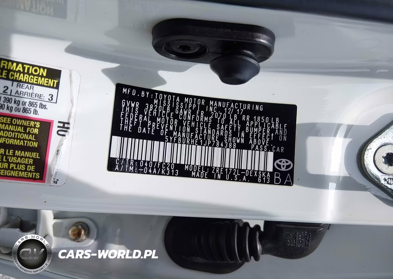 2018 Toyota Corolla Se VIN:5YFBURHE1JP784388 - 9