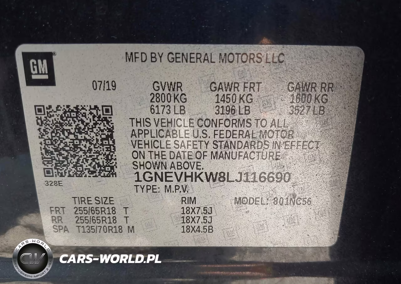 2020 Chevrolet Traverse Awd Lt Leather VIN:1GNEVHKW8LJ116690 - 9