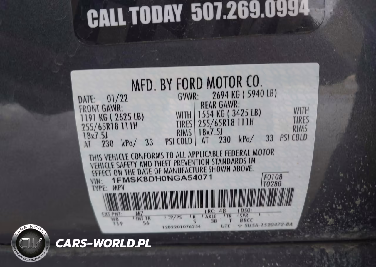2022 Ford Explorer Xlt VIN:1FMSK8DH0NGA54071 - 9