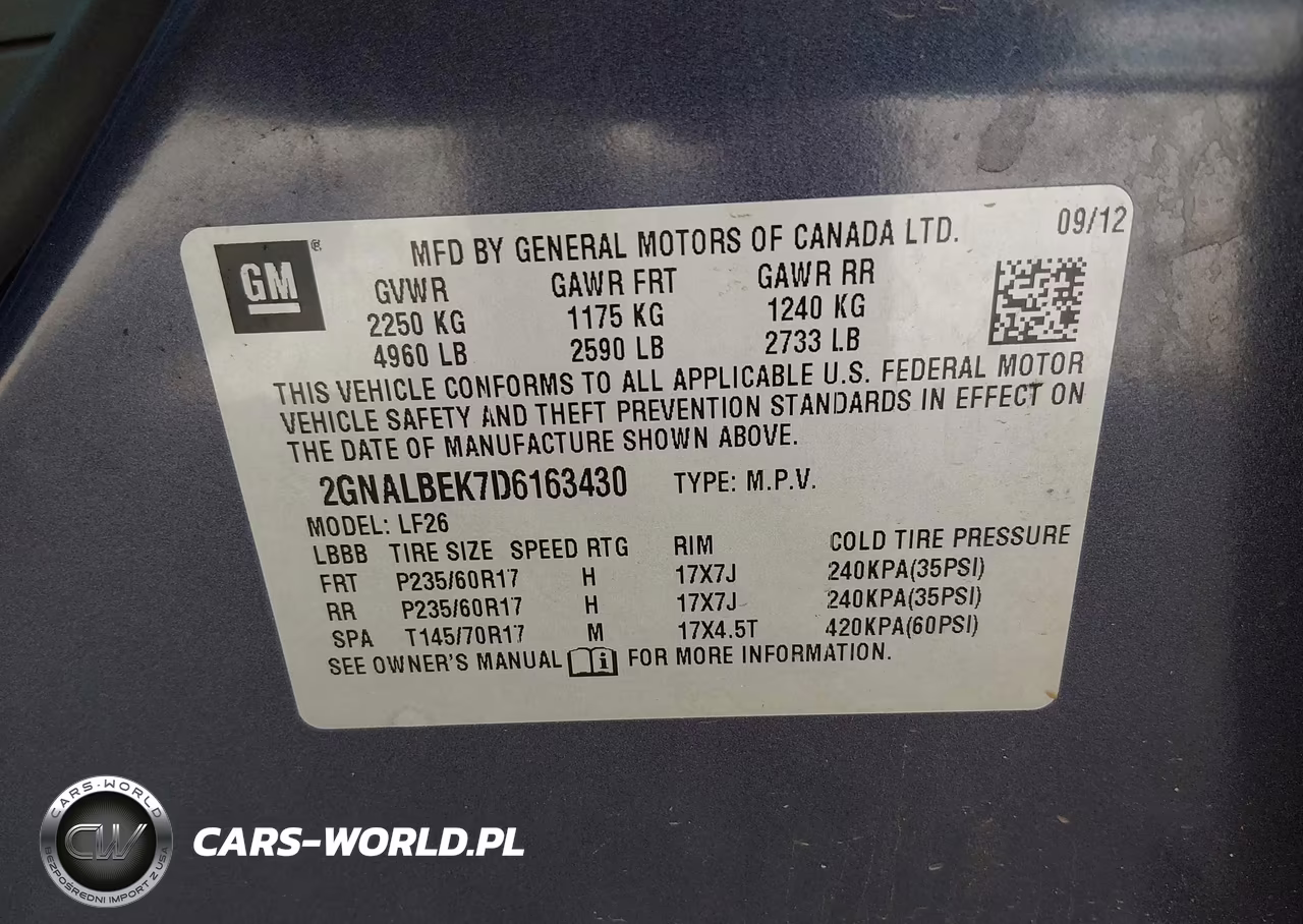 2013 Chevrolet Equinox Ls VIN:2GNALBEK7D6163430 - 9