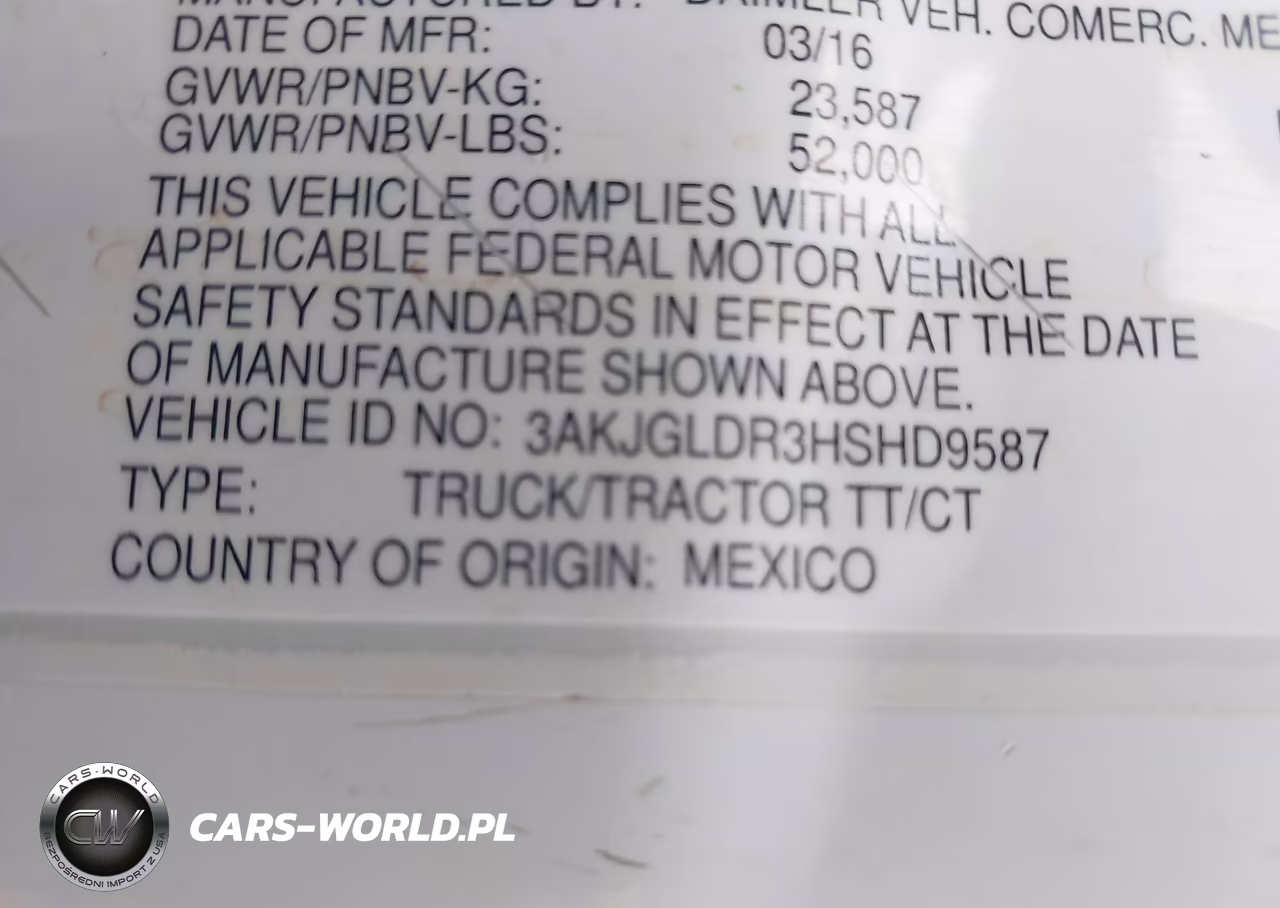 2017 Freightliner Cascadia 125 VIN:3AKJGLDR3HSHD9587 - 8